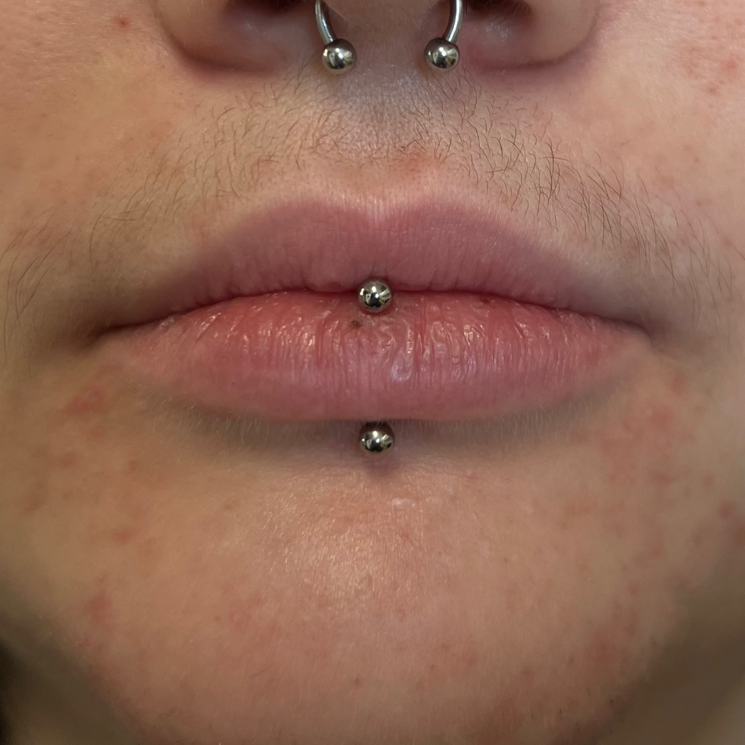 Vertical Labret Piercing Appointment