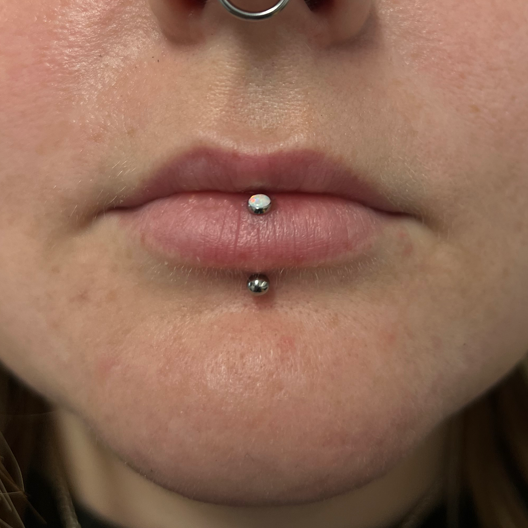 Vertical Labret Piercing Appointment