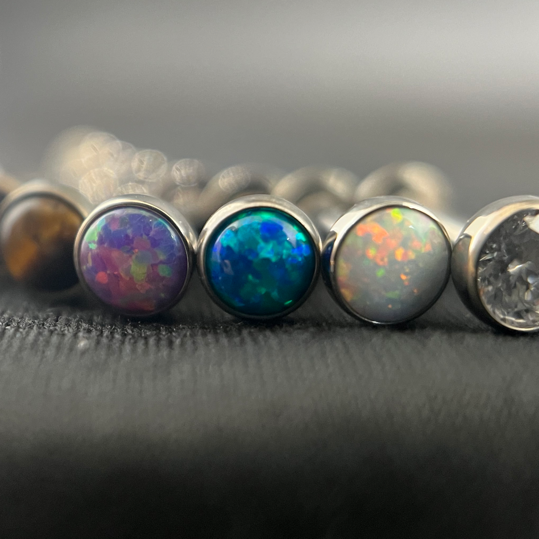 Cabochon Opal, Threaded