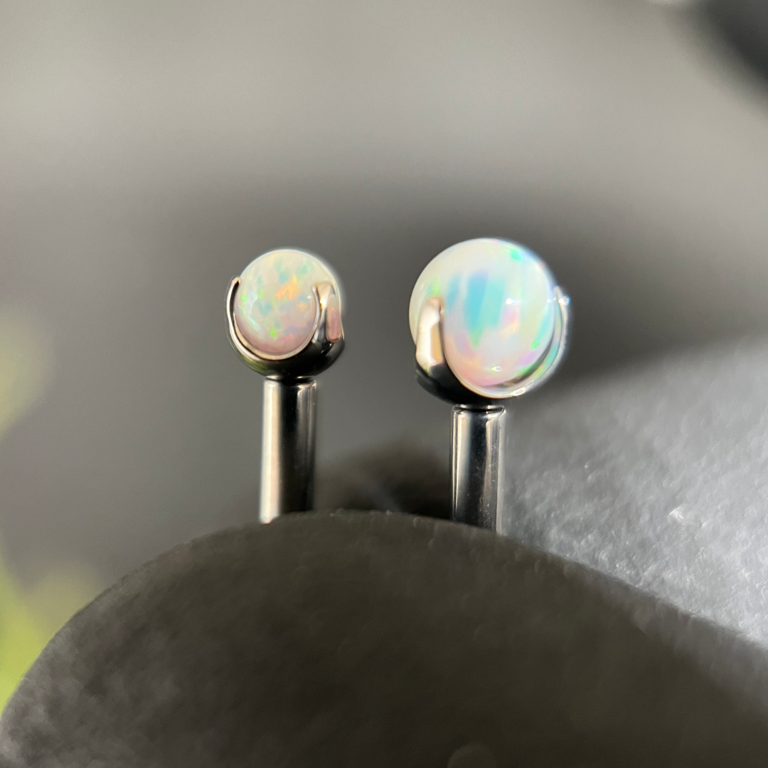 Cabochon Opal Prong Sphere, Threadless